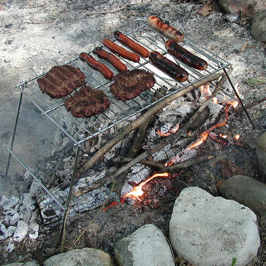 Pioneer Camping Grill With Folding Legs