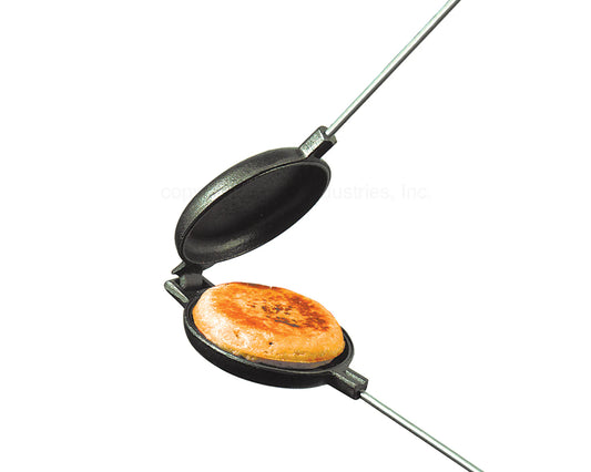 Round Pie Iron - Cast Iron