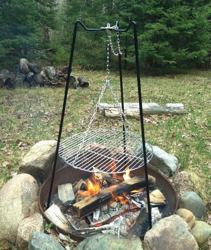 Tri-Pod Camping Grill