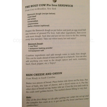 Creative Pie Iron Cooking Book
